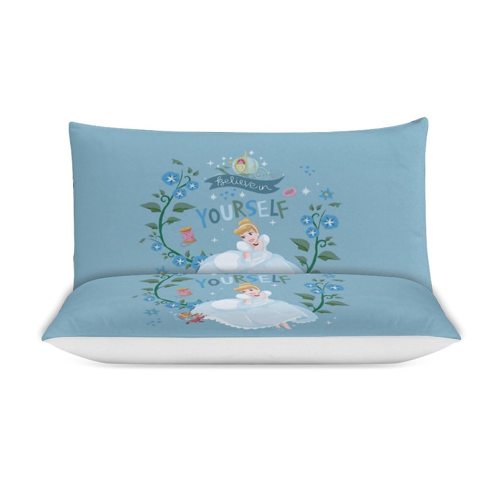 【新品】シンデレラ 寝具　3点セット シンデレラ ディズニー 布団カバー3点セット 丸洗い可 シングル